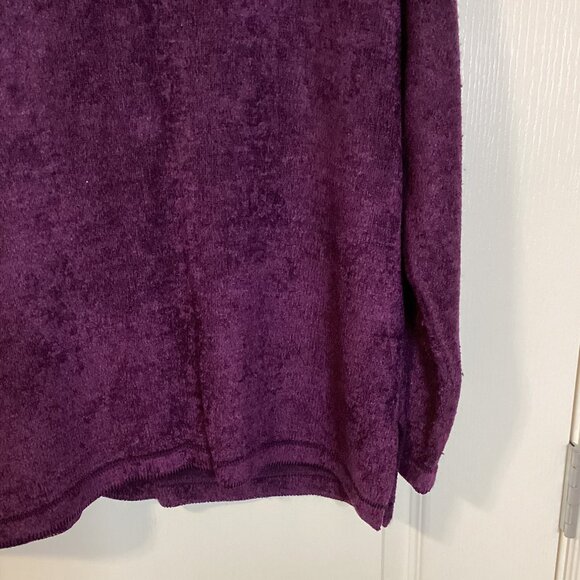 Moffi Women's Sweater Purple Shades Knit Crew Neck Size XL Beads Goth Casual - Picture 6 of 8